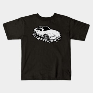 White miata classic Kids T-Shirt